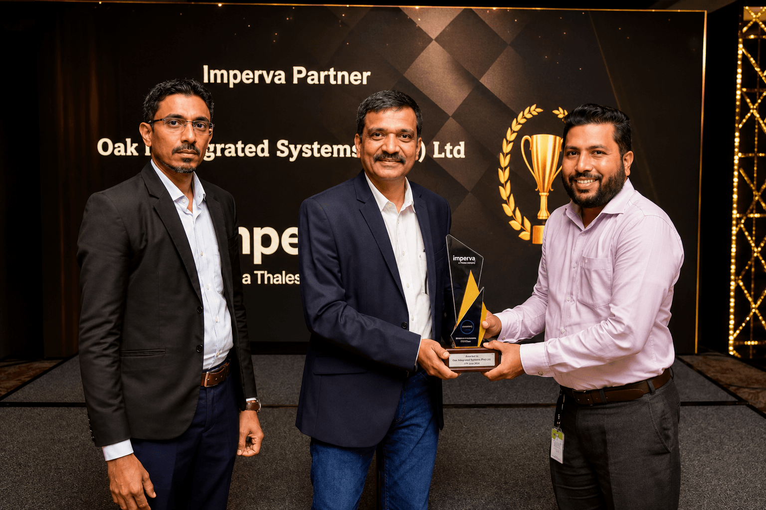 OAK Integrated Systems Recognized by Imperva for Exceptional Support and Dedication