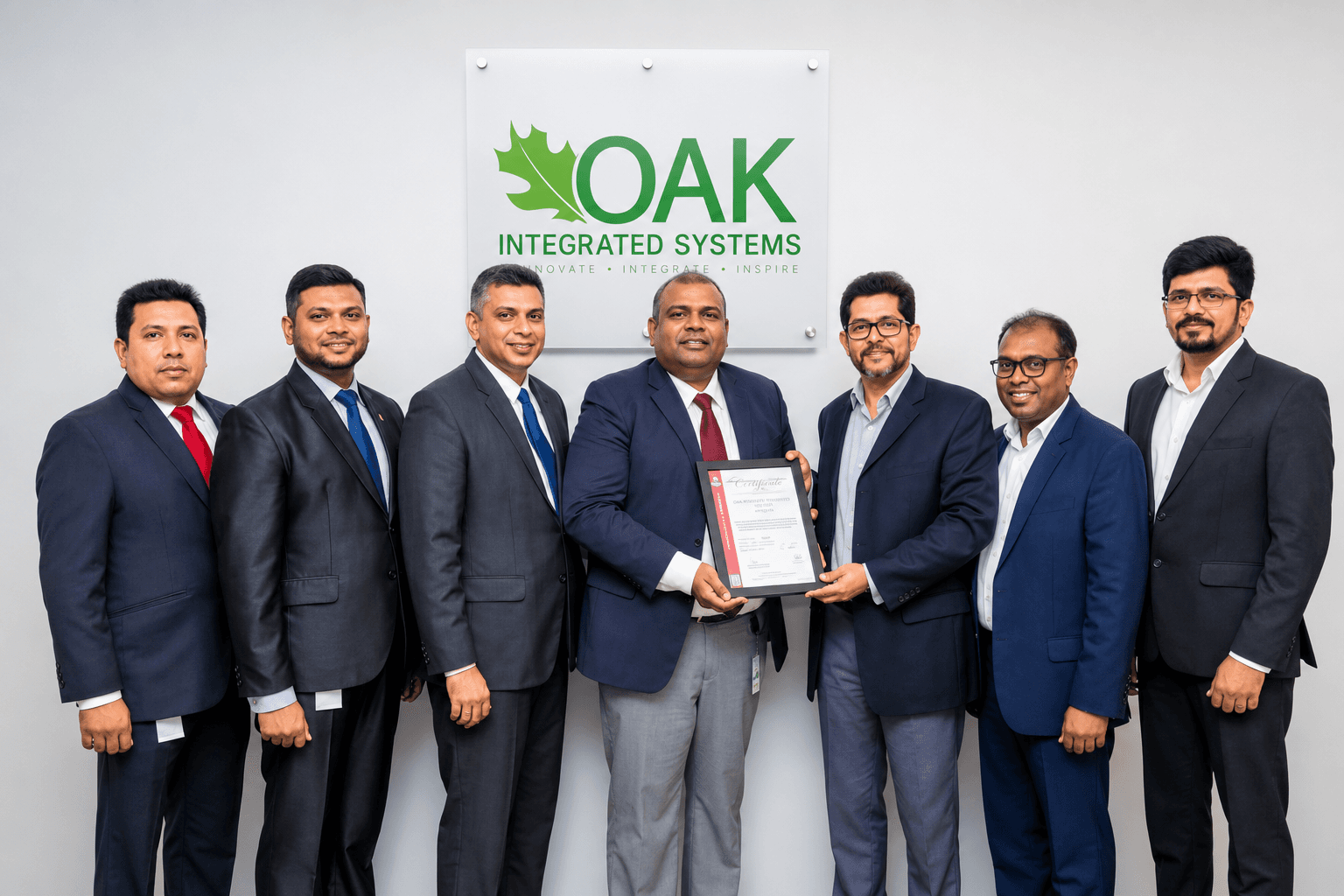 OAK Integrated Systems Obtains ISO 9001:2015 Certification