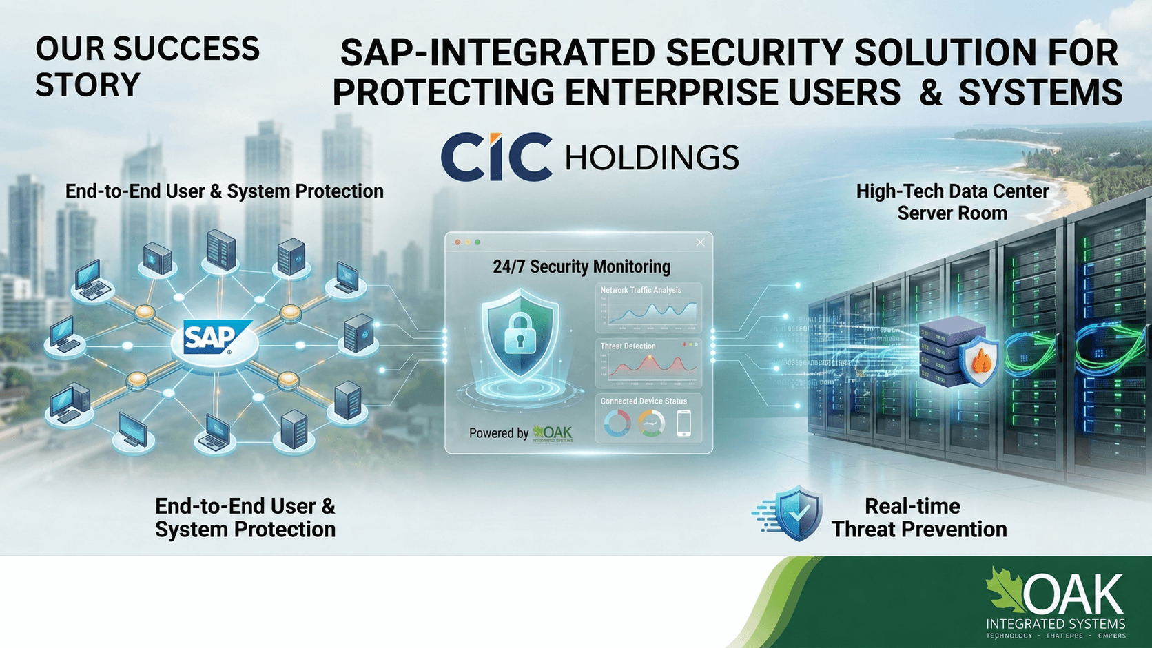 SAP-integrated security monitoring dashboard for CIC Holdings