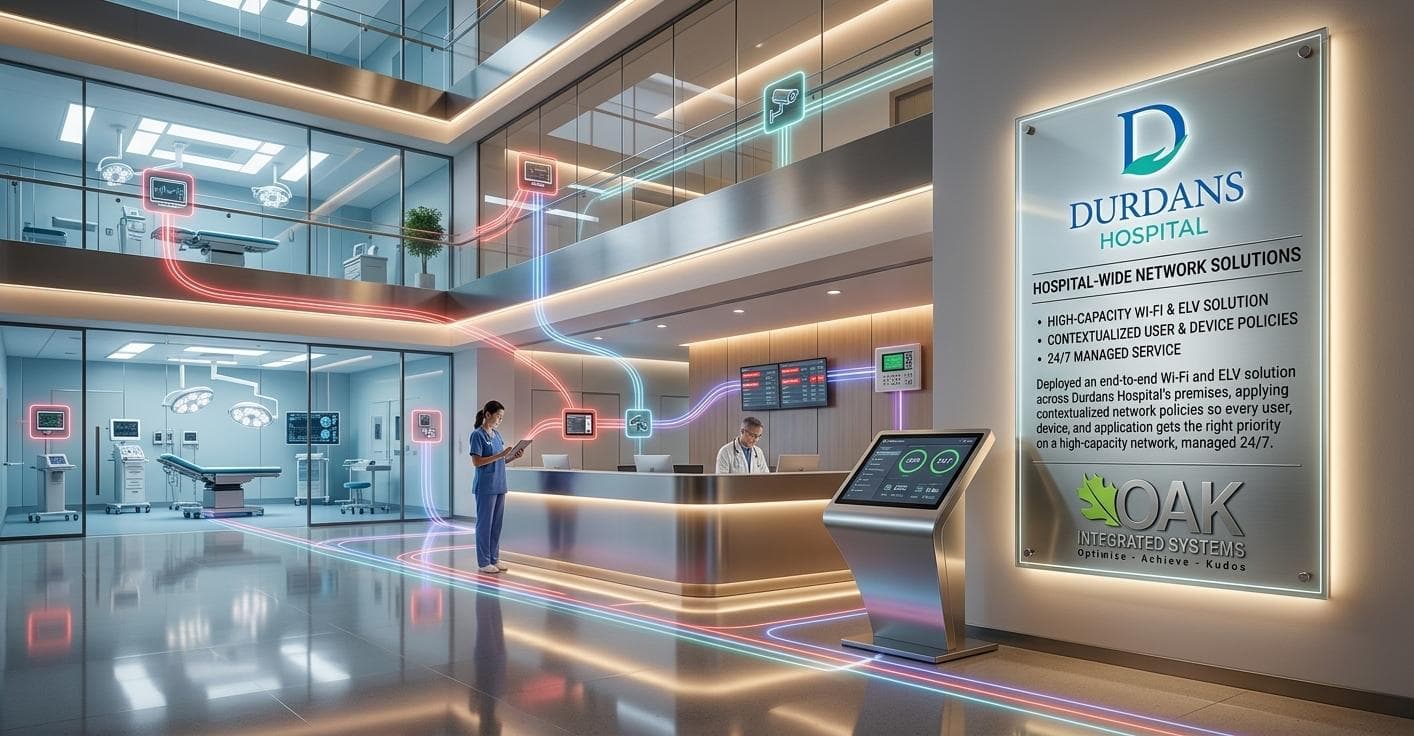 Hospital-wide Wi-Fi and ELV network solution deployed at Durdans Hospital