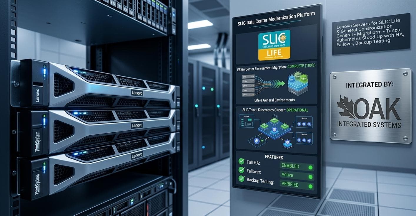 Lenovo ThinkSystem servers and Tanzu Kubernetes cluster for SLIC