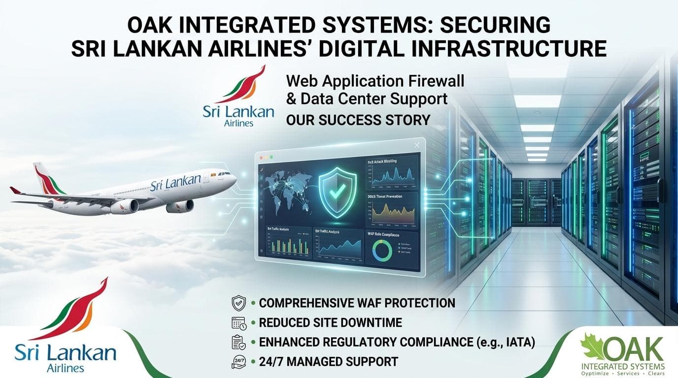 Web application firewall dashboard protecting Sri Lankan Airlines from DDoS and bot attacks