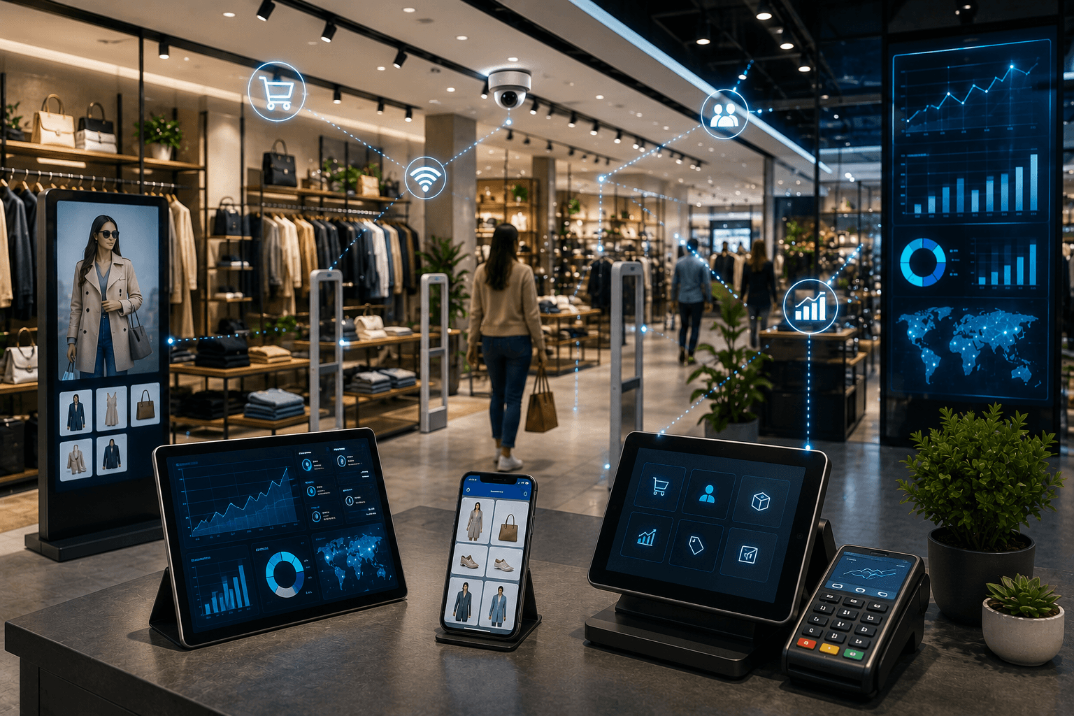 Connected retail store